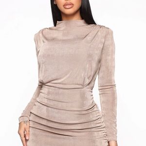 NWT- Sexy Ruched Mini Dress